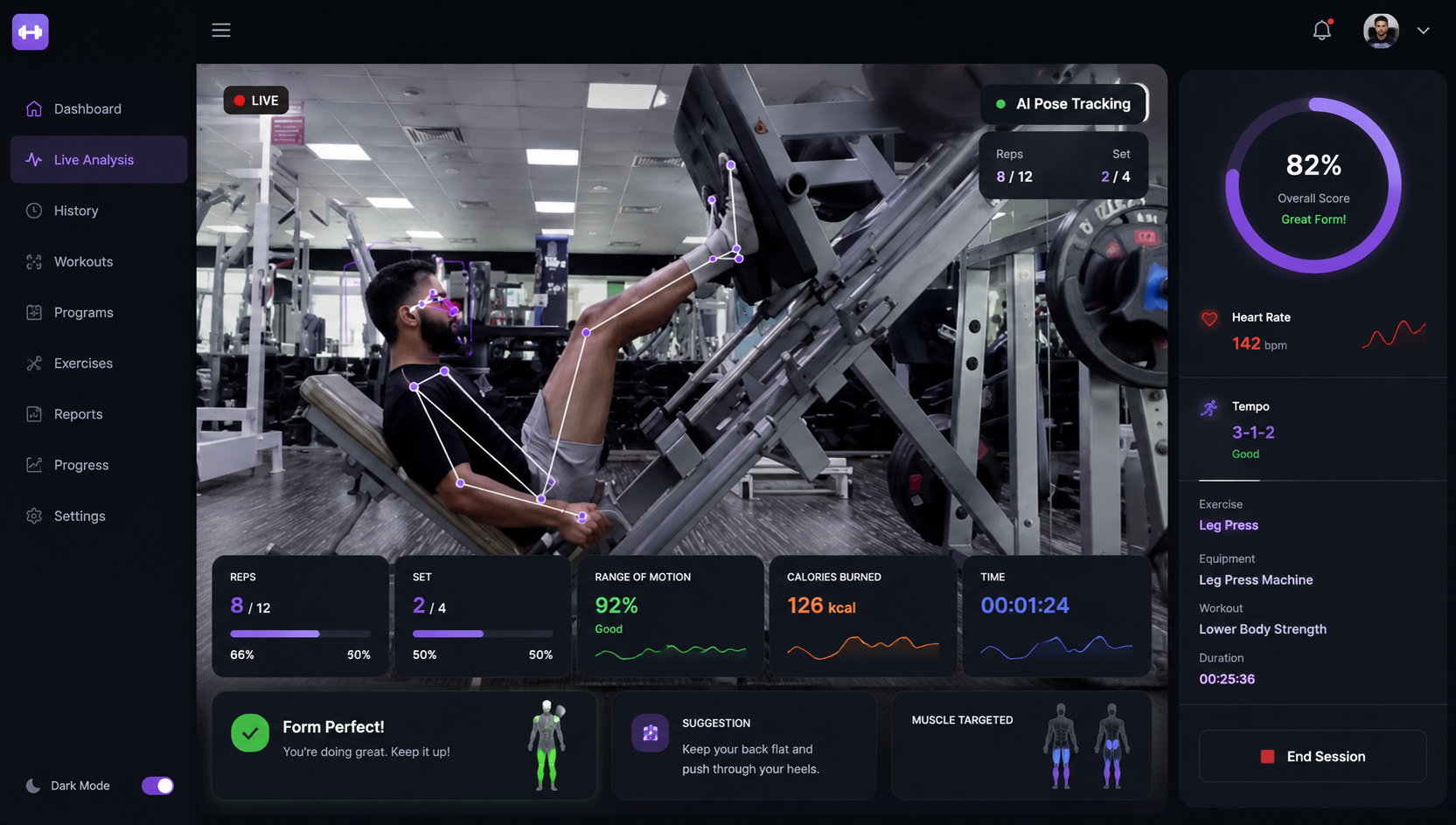 Quant AI Fitness Software